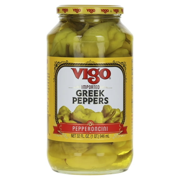 Vigo Greek Peppers, 32 fl. oz.