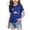 Blue, variant on Patriots Shirts for Girls Short Sleeve Crewneck Cute T Shirts Tops for Teens Summer Tops, Size 2T-14