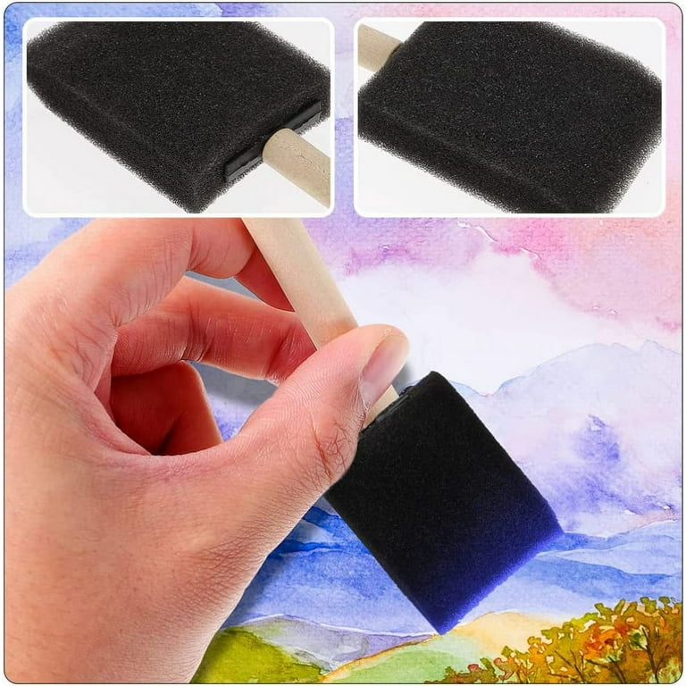 Foam Sponge Makeup Brush Price Sponge Paint Brushes With Wood Handle For  Kids Children Students Art Class Graffiti Painting T2I51905 From Tina310,  $0.27