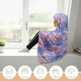 thumbnail image 6 of Sweet-tropical-pattern Wearable Blanket Women Men Hooded Blanket Adult Plush Poncho Lightweight Soft, 6 of 6
