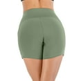 thumbnail image 6 of SAYFUT Women's High Waist Out Pocket Yoga Short Tummy Control Workout Running Athletic Non See-Through Yoga Shorts Solid Athletic Pants Blue/Pink/Green/Nude, 6 of 6