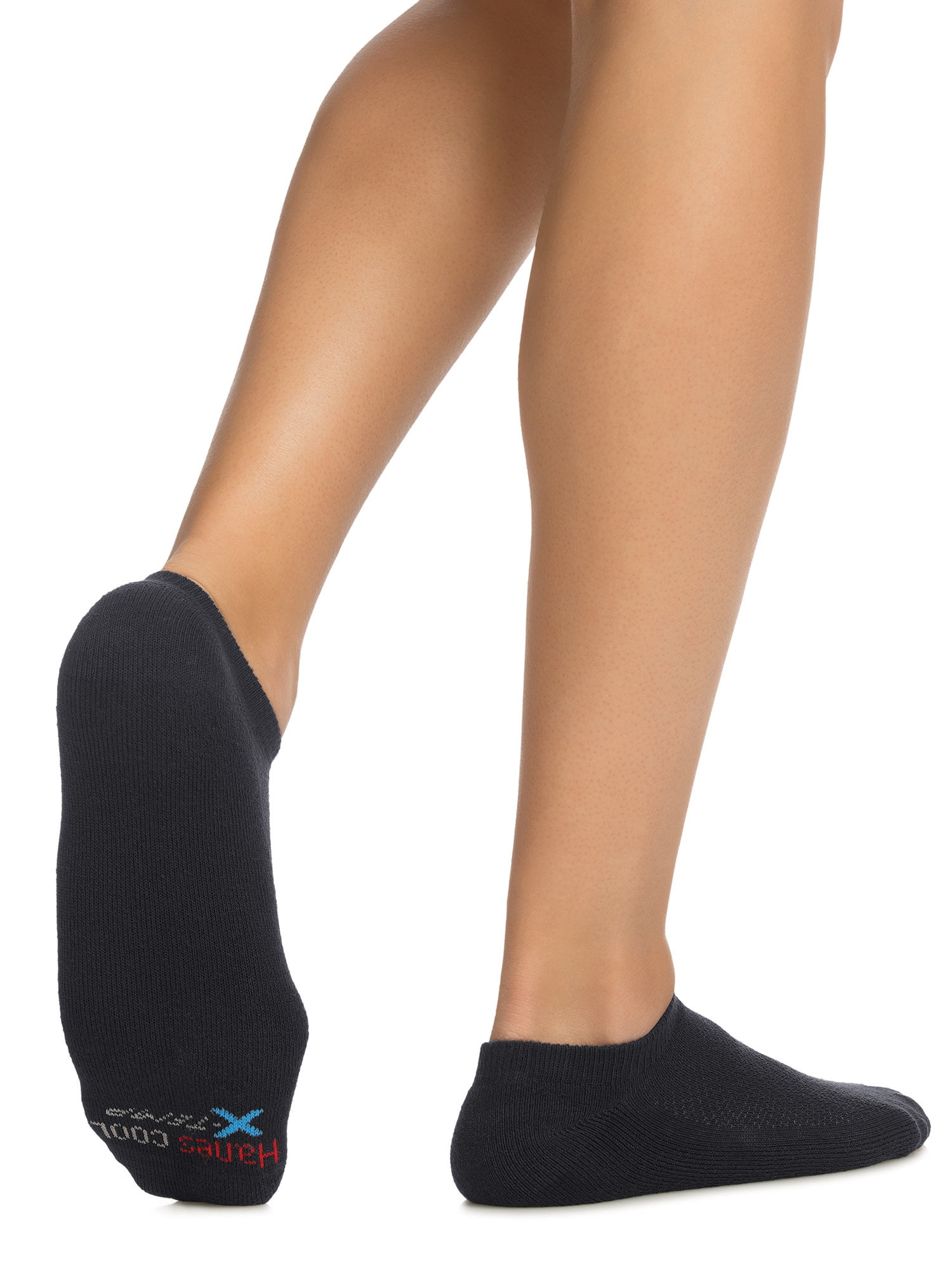 Hanes Men's Ultimate XTemp No Show Black Socks, 5+1 Bonus Pack