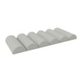 thumbnail image 3 of Soporte lumbar accesorio de almohadas regalos ergonómicos cubierta desmontable de malla transpirable respaldo respaldo cojín de almohada de almohada Gris, 3 of 8