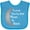 Turquoise, variant on Inktastic I Love You to the Moon & Back. Boys or Girls Baby Bib