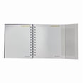 thumbnail image 3 of Libreta de tapa dura laminado liso con espiral metálico en la lateral con solapa protectora, Friends color morado con blanco, 3 of 4
