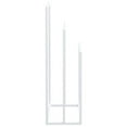 thumbnail image 6 of vidaXL Towel Rack White Iron Medium Towel Rack Rectangular Modern, 6 of 6
