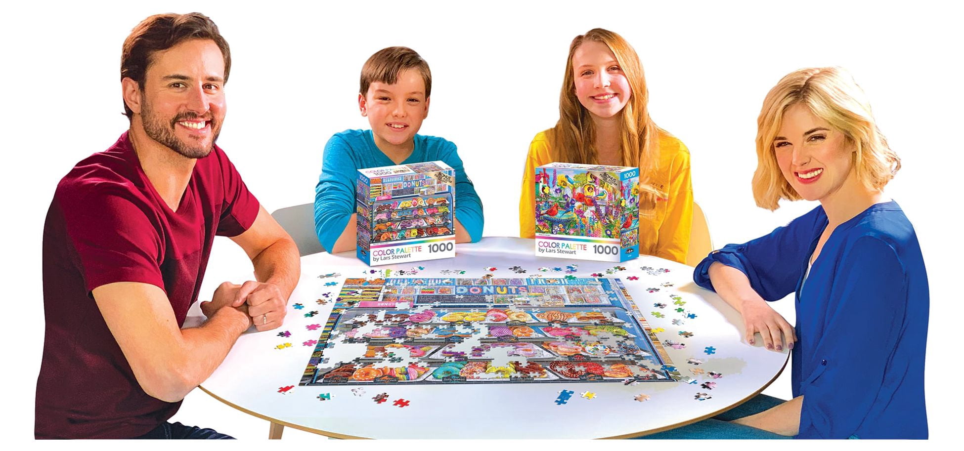 Cra-Z-Art Color Palette by Lars Stewart 1000-Piece Ice Cream Parlor Pups Jigsaw Puzzle
