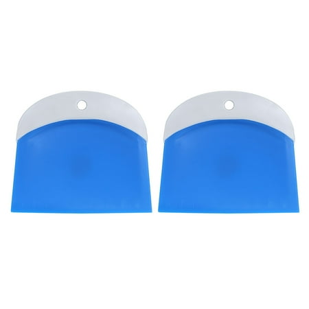 

2PCS Food Grade Plastic Dough Scraper Dough Cutter For Home Blue