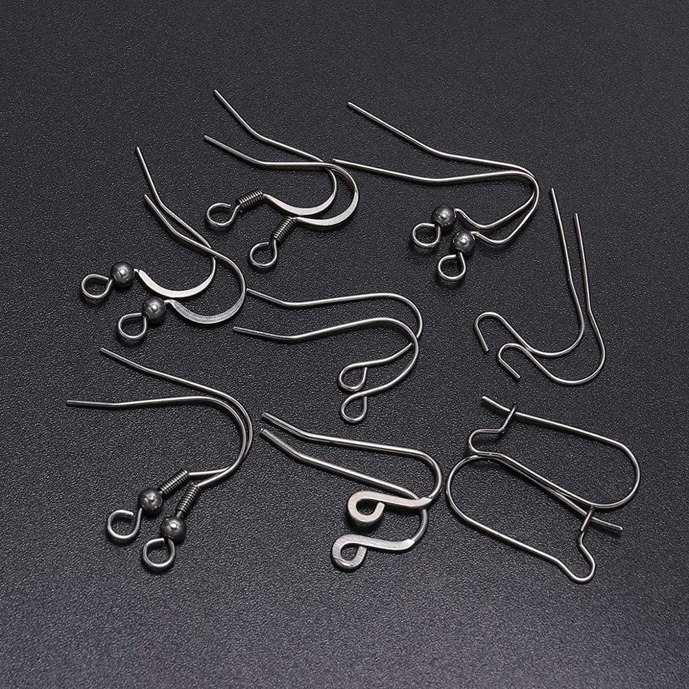 SSPJ1114 50pcs 7 Shapes Stainless Steel Ear Hook Clasps Hooks Earring  Findings Earwire for Jewelry Making Craft Supplies Accessories YLSM (Color  : 20 x 16.5mm) 
