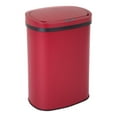 thumbnail image 2 of FOA Rena 13 Gallon Stainless Steel Motion Sensor Automatic Trash Can in Red, 2 of 18