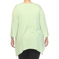 thumbnail image 3 of White Mark 3/4 Sleeve Empire Waist Top with Pockets (Women's & Women's Plus), 3 of 5