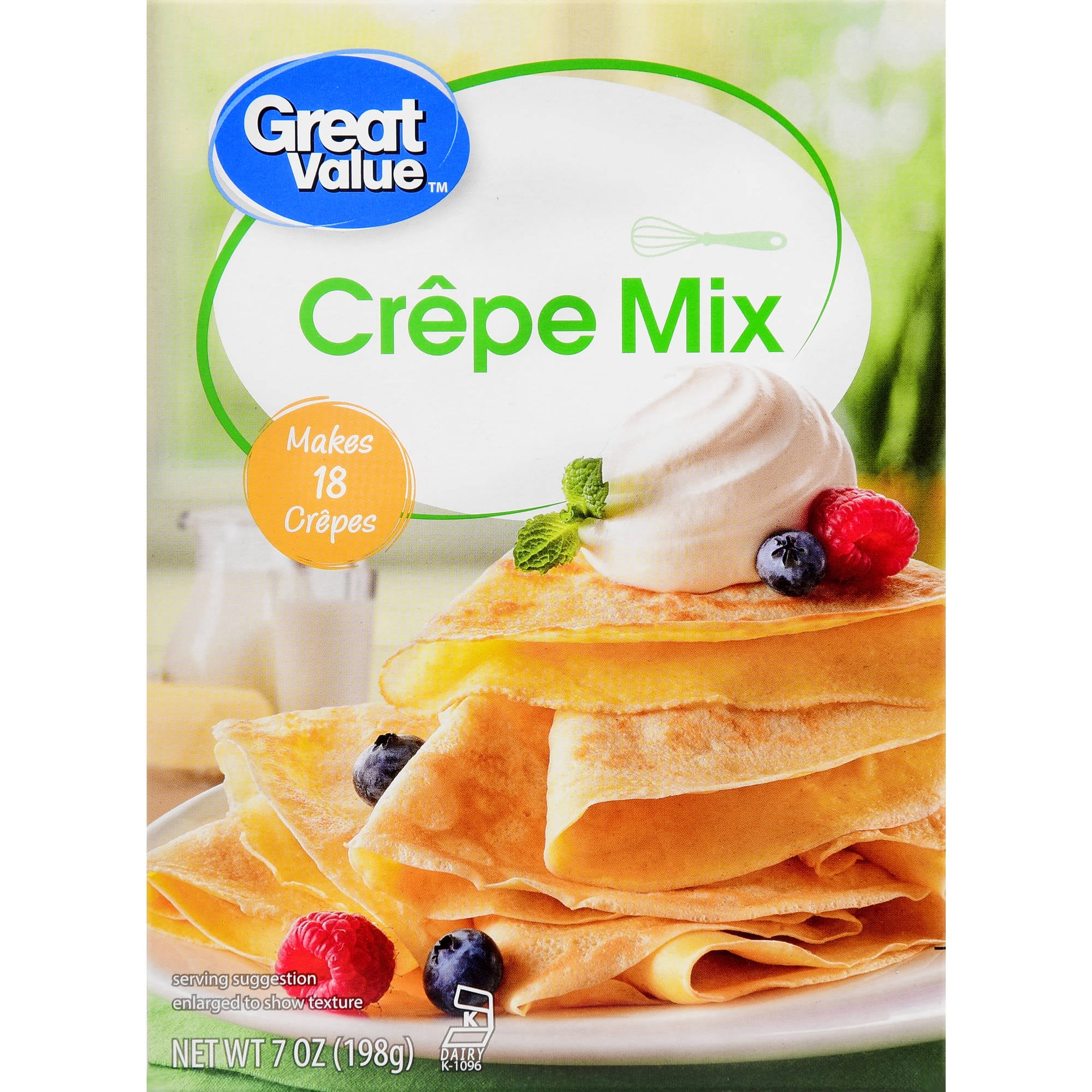 Great Value Crepe Mix 7 Oz Walmart Com