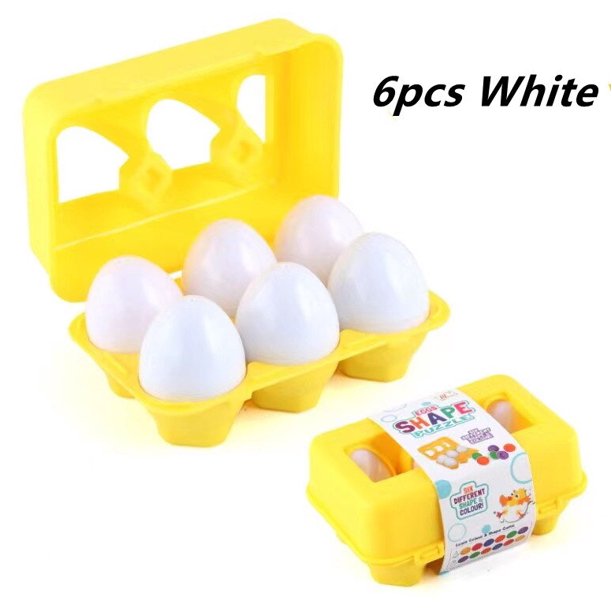 Juego de huevos a juego para niñas, juguetes educativos de colores, formas y motricidad fina, juguete de aprendizaje, regalo de huevos de Pascua