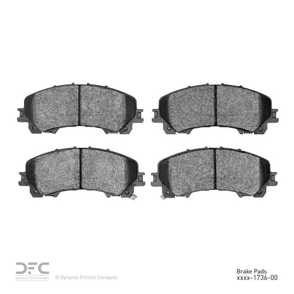 Dynamic 1551-1736-00 DFC 5000 Advanced Brake Pads - Ceramic Fits select: 2015-2016 NISSAN ROGUE, 2017 NISSAN ROGUE S/SL/SV