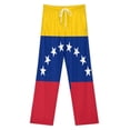 thumbnail image 3 of Flag of Venezuela Women's Pajamas Pajama Pants Women's Sleepwear Lounge Sleep Bottoms Stretch with Pockets, 3 of 7