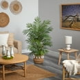 thumbnail image 4 of Nearly Natural 4' Areca Palm Artificial Tree in Cotton Planter with Tassels, Green, 4 of 4