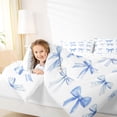thumbnail image 4 of Feelyou Dreamy Blue Bow-tie Twin Comforter Sets, Teens Kids Boys Girls Bedding Set, 2pcs, 4 of 8