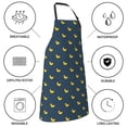 thumbnail image 5 of Naloa Cartoon Ducks Apron Kitchen Aprons with Pockets for Women Men Chef, 5 of 8
