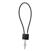 Portable Padlock Waterproof Rustproof with 2 Keys Durable Cable Luggage Locks for Gate Cabinet Storage Case Small Fences Baggage Black