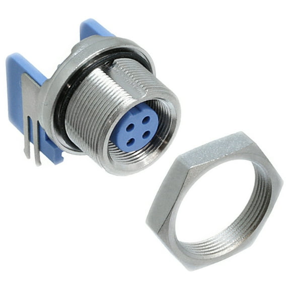 5-1437719-7 4Position Circular Connector Receptacle Female Sockets Solder
