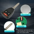 thumbnail image 4 of 315MHz KOBDT04A Smart Proximity Reemplazo de entrada sin llave Mando a distancia para llave de coche para Dodge Caliber Dakota Durango Magnum Nitro para Ram para Mitsubishi 2004-2012 3 botones con llave de puerta Unique Bargains Llave Inteligente, 4 of 7