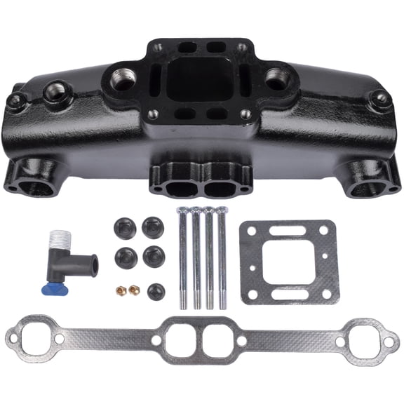 GELUOXI For Mercruiser Chevy Marine Exhaust Manifold 860246A10 860246Q11 87114A19 5.0 5.7
