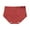 Red, variant on Lunuaoe Women's Ice Silk Seamless Briefs, Invisible No-Show Panties, Ultra-Thin Breathable Soft Underwear