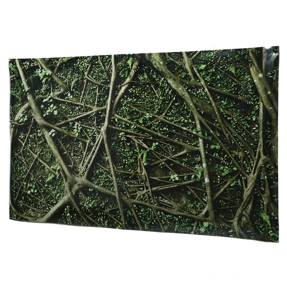 AMONIDA PVC Poster, Aquarium Decoration, Jungle Pattern For Fish Tank Indoor Outdoor Bathroon Aquarium