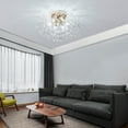 thumbnail image 4 of Creative Dandelion Crystal Chandelier Firework Pendant Light Ceiling Lamp Flush Mount Home Lighting, 4 of 12