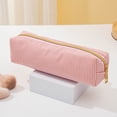 thumbnail image 6 of 1 Pc Corduroy Pencil Pouch, Aesthetic Pencil Box, Zipper Pen Bag, Cute Stationery Organizer, Multipurpose Storage Pouch, Portable Pencil Bag, Soft Fabric Carry Case, Travel Brush Pouch, 6 of 6