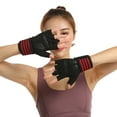 thumbnail image 5 of ZPAQI Workout Exercise Gloves with Wrist Support Non-Slip Palm Fingerless Grip Gloves, 5 of 10