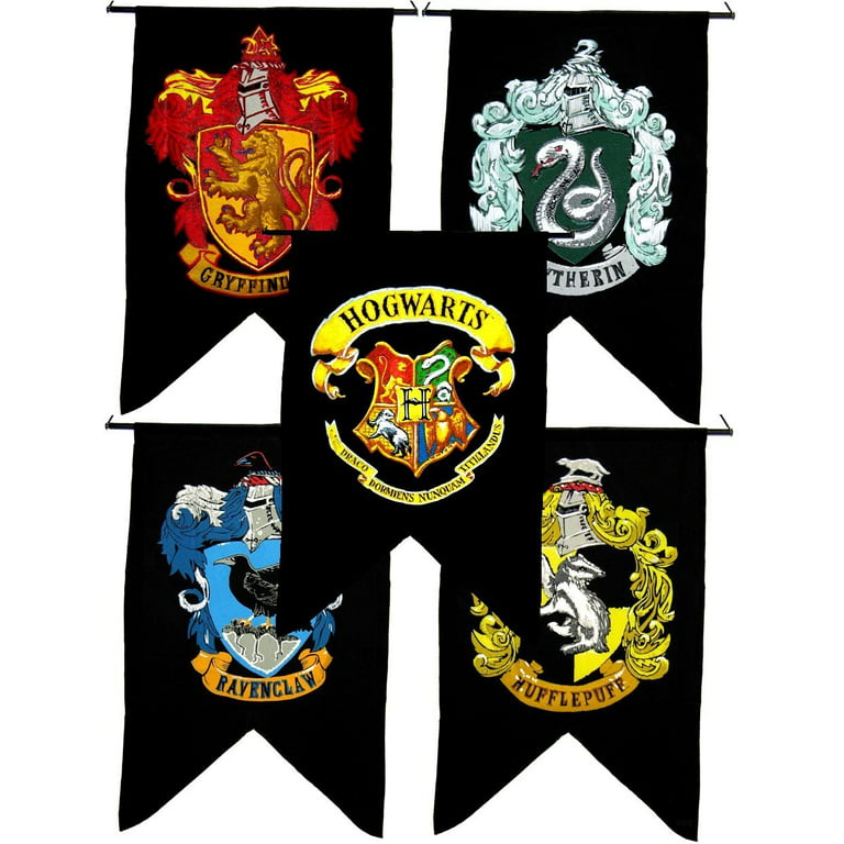 50 pc Harry Potter Vinyl Stickers + Fabric Gryffindor Banner Lot Hogwarts  Ron