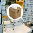 thumbnail image 4 of LQCrafK Tissue Box Square Tissue Holder Seagrass Tissue Box Cover Woven Tissue Box Holder Decorative Tissue Cover for Bathroom Tissue Box Cover Cube for Home Office Table Counter, 4 of 7