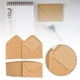 thumbnail image 1 of 100 mini sobres para tarjetas, estilo retro, marrón, con cierre autoadhesivo para tarjetas de felicitación, invitaciones, negocios y festividades. 10 cm x 7 cm, 1 of 8