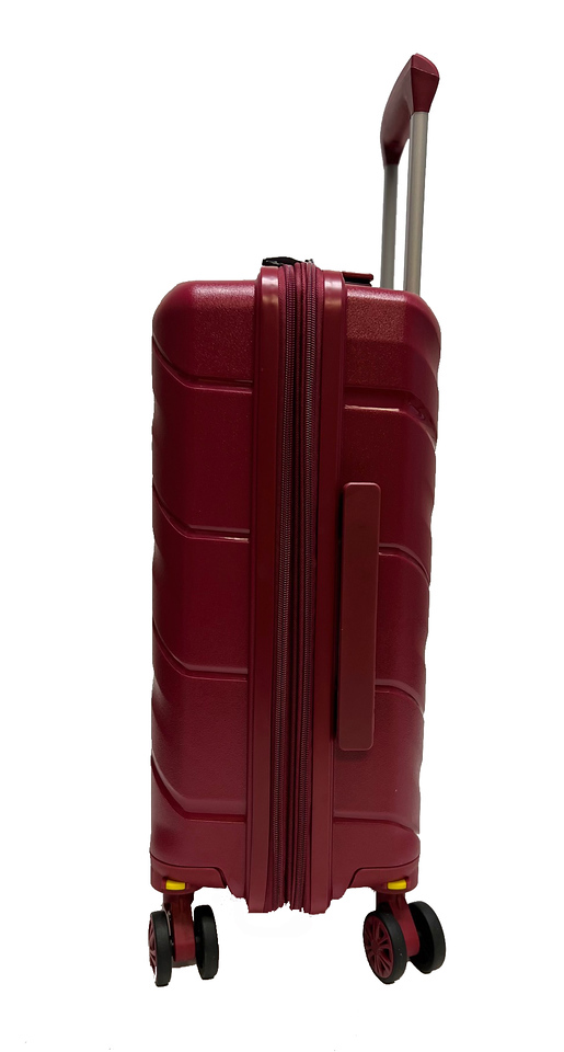 K-Cliffs Carry-On Suitcase Expandable Spinner 20" Lightweight Hand Carry Hardside Travel Luggage with 360° Dual Wheels Red