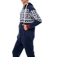thumbnail image 2 of Men One Piece Non Footed Printed Pajamas, Adult Sleepwear with Hood Unisex Playsuit, 2 of 6