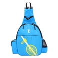 thumbnail image 3 of Bolsa de raqueta de profesional Múltiples bolsillos Regalo ligero Mochila de raqueta de resistente al agua duradera para jugadores princip Azul Baoblaze soporte para raquetas de tenis, 3 of 6