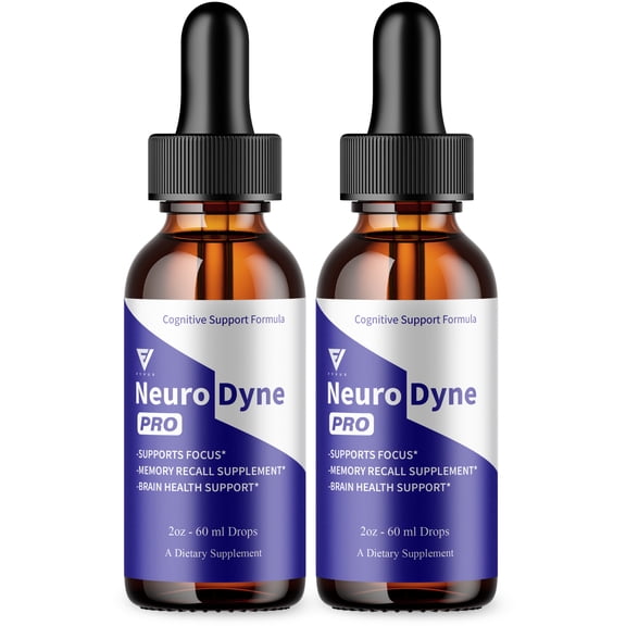 (2 Pack) Neurodyne Premium Nootropic Supplement, Neuro Dyne Max Strength (4oz)