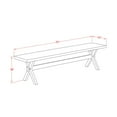 thumbnail image 4 of East West Furniture Dining Chair Wire brushed Linen White & Cement, XB097, 4 of 4
