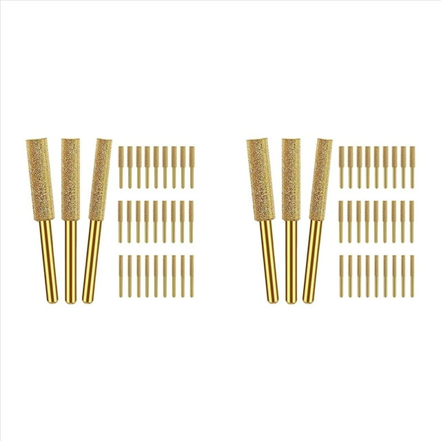 60 Piezas de Afilador de Motosierra de Diamante, 3 Puntas de Afilador de Motosierra de Tamaño, para Motosierra, (5/32 Pulgadas, 3/16 Pulgadas, 7/32 Pulgadas)