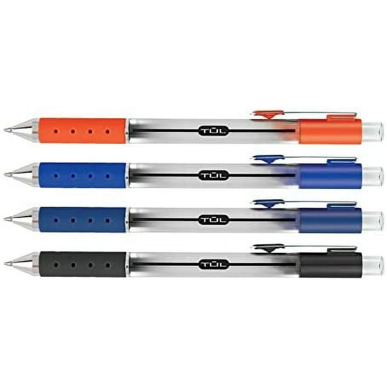 TUL Retractable Gel Pens, Assorted Metallic Ink & Black Ink Color