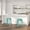 Mint Green, variant on Merrick Lane Red 24" High Backless Metal Counter Height Stool with Square Seat for Indoor-Outdoor Use