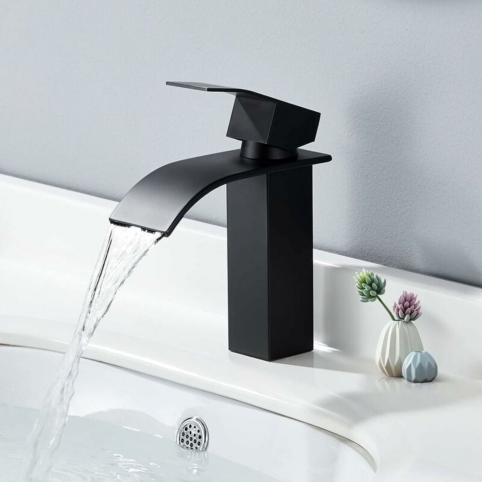 Robinet De Salle De Bain Noir Mat – Mitigeur Monocommande Design Et économique - 11