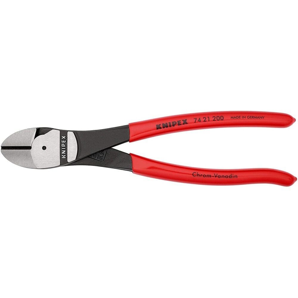 KNIPEX 8" HIGH LEV. ANGLED DIAGONAL CUTTERS CARDED