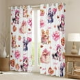 thumbnail image 2 of Feelyou Dog Curtains Pack of 2 (52x84 Each), Romantic Valentines Day Window Curtains, 2 of 6