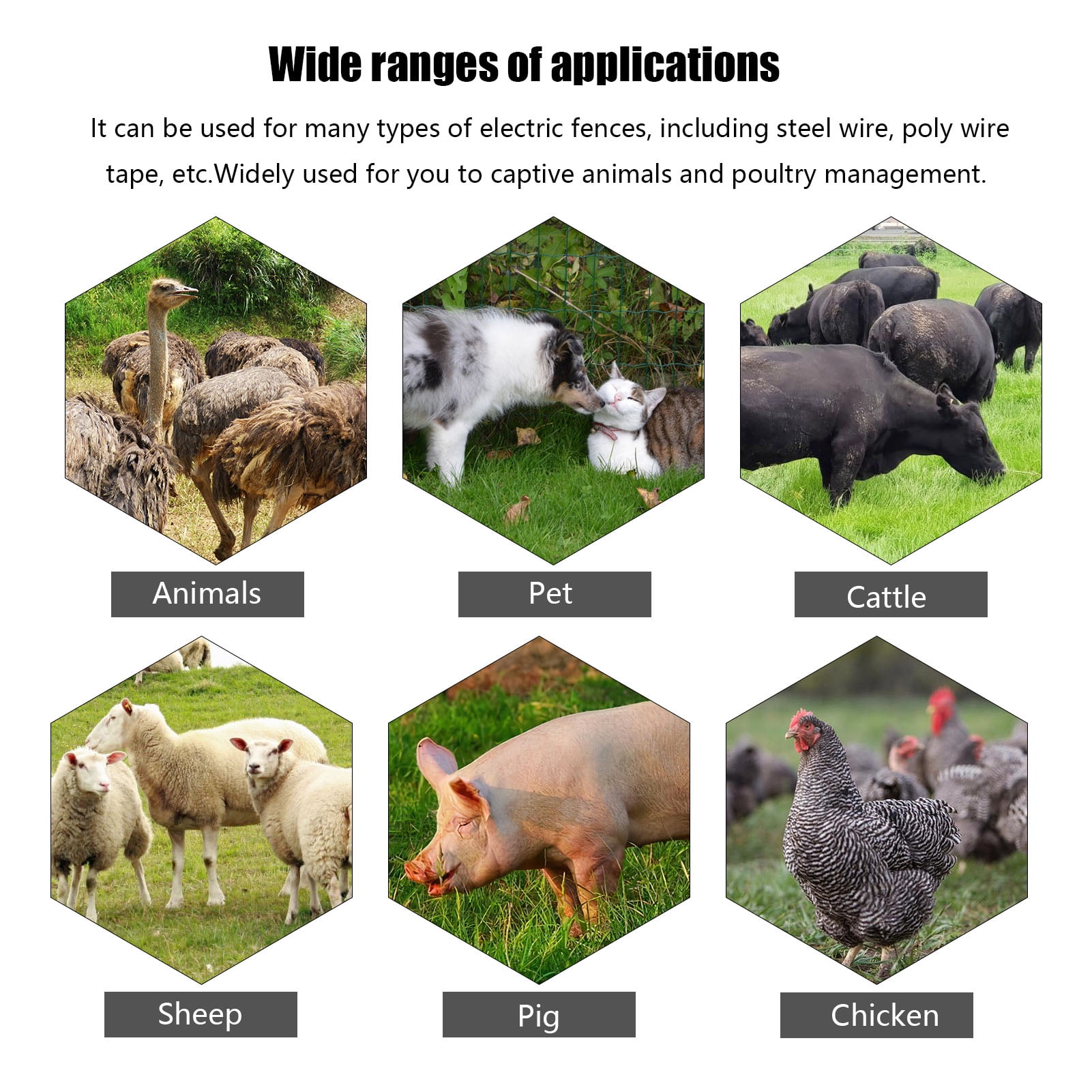 9.9KV Digital Fence Tester Home Garden Horse Livestock Electric Voltmeter LCD Display with Backlight