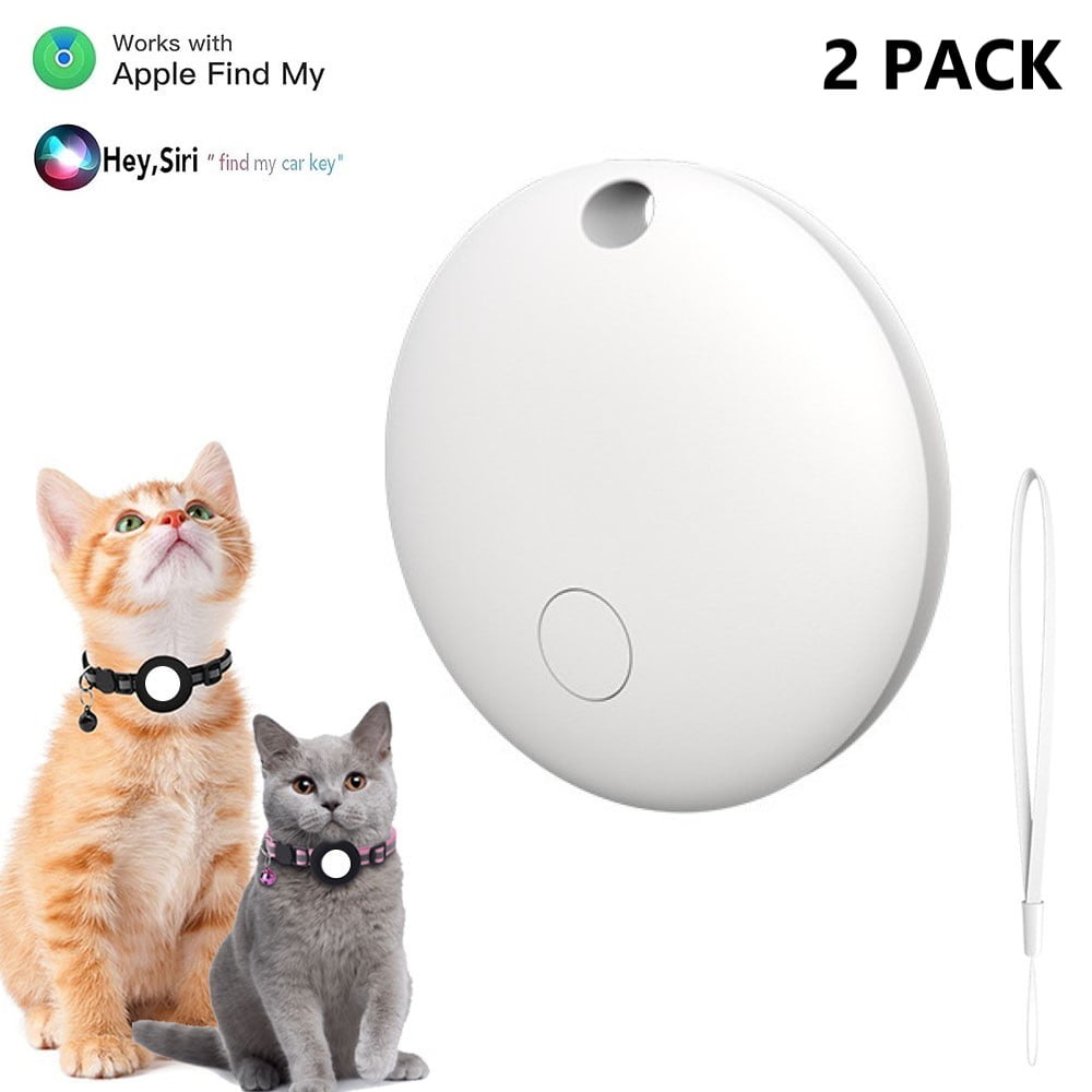 ASTRAEA Smart tag 2 Pack Mini GPS Bluetooth Tracker Work with Apple Find My (iOS Only) Item Finder for Keys Wallet Backpack Luggage White