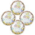 thumbnail image 4 of SKYSONIC Easter Bunny Eggs Round Placemats for Dining Table Non-Slip Heat-Resistant Polyester Table Mats Set of 1 Washable Table Mats for Kitchen Dining Table Decoration, 4 of 7