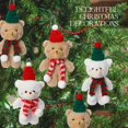 thumbnail image 4 of 12-48Pcs Christmas Stuffed Animal Bear 6 Inch Christmas Small Plush Bear Cute Bear Stuffed Animals Xmas Plush Bear Toys for Xmas, 4 of 4