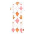 thumbnail image 4 of Ovzne Robes d'Été pour Femmes Robe pour Femme Mode Femmes Imprimé Fleuri Col en V Manches Courtes Robe Ample et Confortable Robe de Vacances Manches Courtes Imprimée Liquidation, 4 of 6